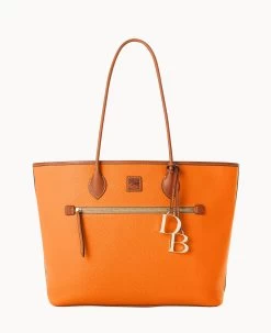 Pebble Grain Large Tote Slate -Online Sale Dooney & Bourke B1965G 9PCEPAKR