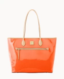 Patent Large Tote Clementine 28 Patent Large Tote Clementine -Online Sale Dooney & Bourke B1965G PTCESVNA 2