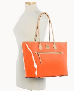 Patent Large Tote Clementine 26 Patent Large Tote Clementine -Online Sale Dooney & Bourke B1965G PTCESVNA ALT4 1