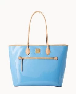 Patent Large Tote Clementine 29 Patent Large Tote Clementine -Online Sale Dooney & Bourke B1965G PTDNSVNA