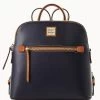 Wexford Leather Backpack Midnight Blue