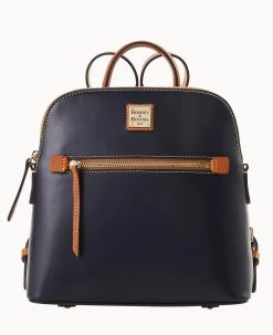 Wexford Leather Backpack Midnight Blue