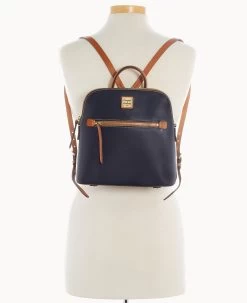 Wexford Leather Backpack Midnight Blue -Online Sale Dooney & Bourke B1968G JKMDPANA ALT4