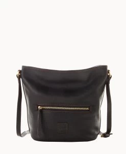 Florentine Zip Sac Black Black 19 Florentine Zip Sac Black Black -Online Sale Dooney & Bourke B1972D SCBLSCBL 1