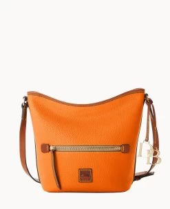 Pebble Grain Zip Sac Wine 40 Pebble Grain Zip Sac Wine -Online Sale Dooney & Bourke B1972G 9PCEPAKR