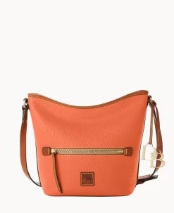 Pebble Grain Zip Sac Wine 41 Pebble Grain Zip Sac Wine -Online Sale Dooney & Bourke B1972G 9PCRPAKR