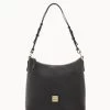 Pebble Grain Hobo Black Black 2 Pebble Grain Hobo Black Black -Online Sale Dooney & Bourke B2030G AWBLPABL