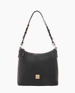 Pebble Grain Hobo Black Black -Online Sale Dooney & Bourke B2030G AWBLPABL 2