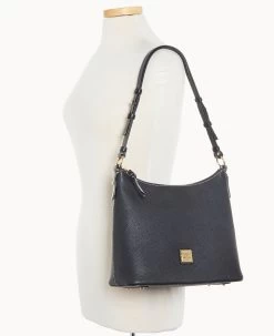 Pebble Grain Hobo Black Black -Online Sale Dooney & Bourke B2030G AWBLPABL ALT4