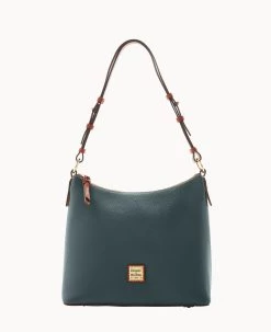 Pebble Grain Hobo Black Black -Online Sale Dooney & Bourke B2030G AWFSPATN