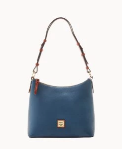 Pebble Grain Hobo Black Black -Online Sale Dooney & Bourke B2030G AWJEPATN