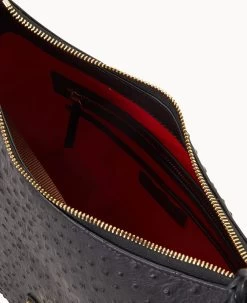 Ostrich Hobo Black -Online Sale Dooney & Bourke B2030G OTBLPABL ALT2 1