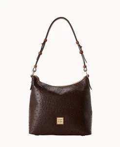 Ostrich Hobo Black -Online Sale Dooney & Bourke B2030G OTBMPAKR