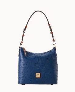 Ostrich Hobo Black -Online Sale Dooney & Bourke B2030G OTNVPAKR