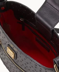 Ostrich Small Ridley Black -Online Sale Dooney & Bourke B2036G OTBLPABL ALT2 1
