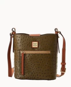 Ostrich Small Ridley Black -Online Sale Dooney & Bourke B2036G OTOLPAKR