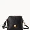 Ostrich Domed Crossbody Black -Online Sale Dooney & Bourke B2059G OTBLPABL