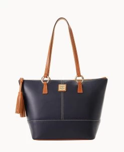 Wexford Leather Small Tobi Tote Plum Wine -Online Sale Dooney & Bourke B2067G JKMDPANA