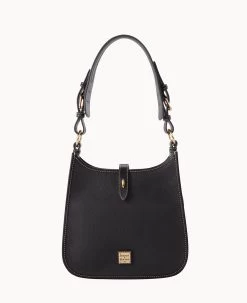 Pebble Grain Messenger Black -Online Sale Dooney & Bourke B2069G AWBLPABL