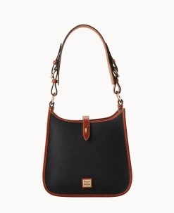 Pebble Grain Messenger Black -Online Sale Dooney & Bourke B2069G AWBLPATN 2