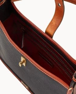 Pebble Grain Messenger Black -Online Sale Dooney & Bourke B2069G AWBLPATN ALT2