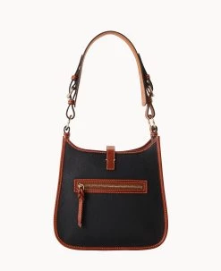 Pebble Grain Messenger Black -Online Sale Dooney & Bourke B2069G AWBLPATN ALT3