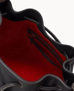 Pebble Grain Drawstring Black Black -Online Sale Dooney & Bourke B2077G AWBLPABL ALT2