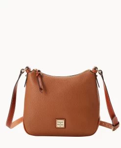 Pebble Grain Crossbody Hobo Dandelion -Online Sale Dooney & Bourke B2086G AWCAPATN