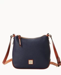 Pebble Grain Crossbody Hobo Dandelion -Online Sale Dooney & Bourke B2086G AWMDPATN