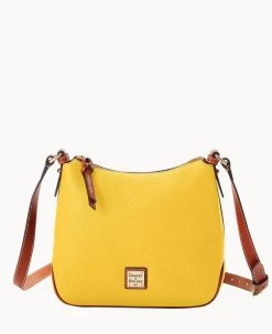 Pebble Grain Crossbody Hobo Dandelion -Online Sale Dooney & Bourke B2086G AWZJPATN 1