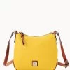 Pebble Grain Crossbody Hobo Dandelion -Online Sale Dooney & Bourke B2086G AWZJPATN
