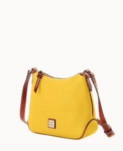 Pebble Grain Crossbody Hobo Dandelion -Online Sale Dooney & Bourke B2086G AWZJPATN ALT1 1