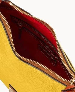 Pebble Grain Crossbody Hobo Dandelion -Online Sale Dooney & Bourke B2086G AWZJPATN ALT2 1