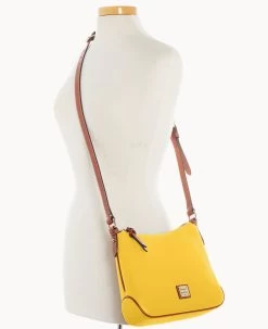 Pebble Grain Crossbody Hobo Dandelion -Online Sale Dooney & Bourke B2086G AWZJPATN ALT4
