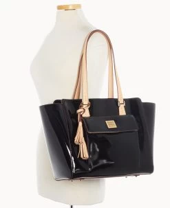 Patent East West Shopper Black -Online Sale Dooney & Bourke B2169G PTBLSVNA ALT4 1