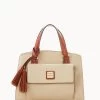 Pebble Grain Small Satchel Bone -Online Sale Dooney & Bourke B2170G AWBOPATN