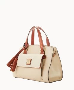 Pebble Grain Small Satchel Bone -Online Sale Dooney & Bourke B2170G AWBOPATN ALT1 1