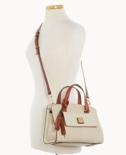 Pebble Grain Small Satchel Bone -Online Sale Dooney & Bourke B2170G AWBOPATN ALT4 1
