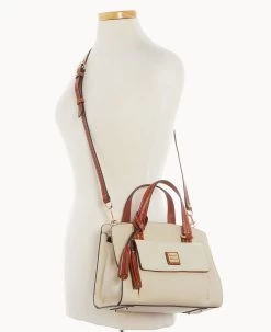 Pebble Grain Small Satchel Bone -Online Sale Dooney & Bourke B2170G AWBOPATN ALT4
