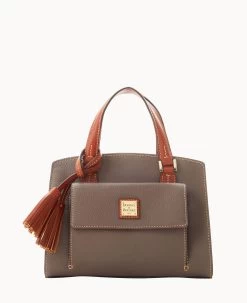 Pebble Grain Small Satchel Bone -Online Sale Dooney & Bourke B2170G AWELPATN