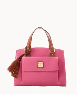 Pebble Grain Small Satchel Bone -Online Sale Dooney & Bourke B2170G AWHPPATN