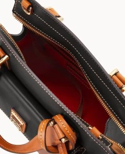 Wexford Leather Small Satchel Black -Online Sale Dooney & Bourke B2170G JKBLPANA ALT2 1