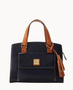 Wexford Leather Small Satchel Black -Online Sale Dooney & Bourke B2170G JKMDPANA