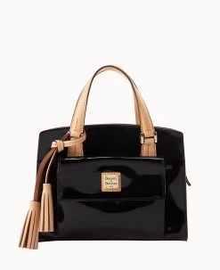 Patent Small Satchel Black 23 Patent Small Satchel Black -Online Sale Dooney & Bourke B2170G PTBLSVNA 1