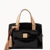 Patent Small Satchel Black 2 Patent Small Satchel Black -Online Sale Dooney & Bourke B2170G PTBLSVNA