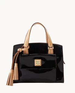Patent Small Satchel Black 27 Patent Small Satchel Black -Online Sale Dooney & Bourke B2170G PTBLSVNA 2