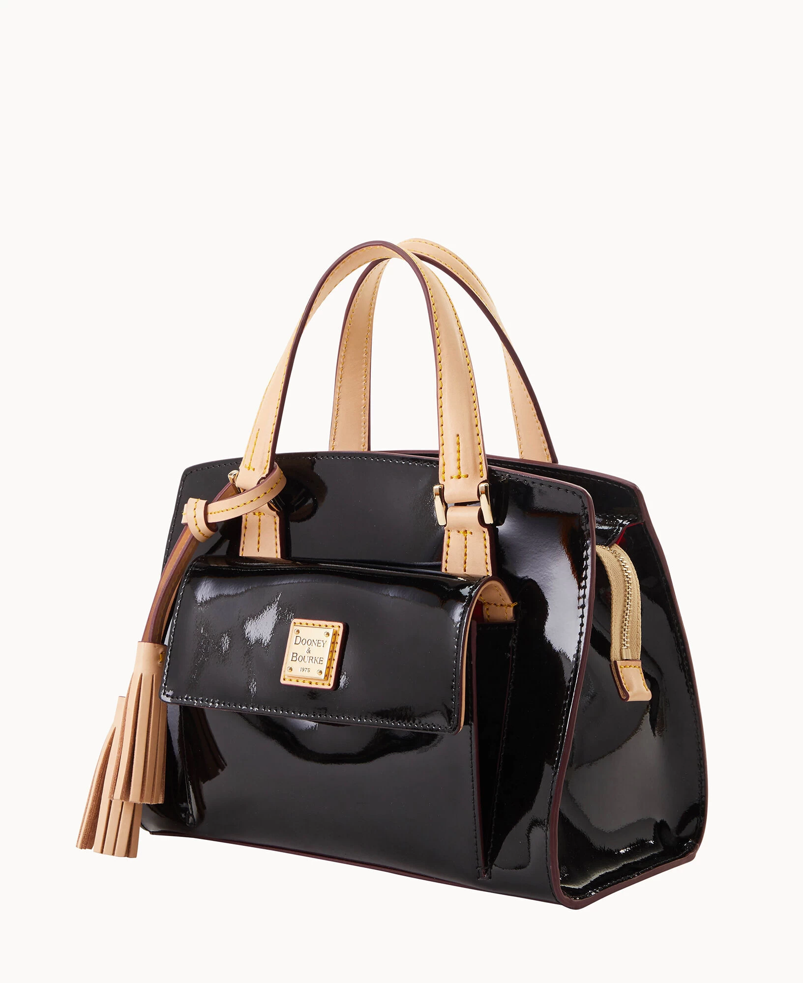 Patent Small Satchel Black 4 Patent Small Satchel Black - Image 2