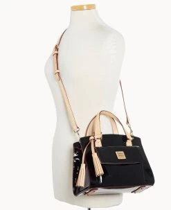 Patent Small Satchel Black 26 Patent Small Satchel Black -Online Sale Dooney & Bourke B2170G PTBLSVNA ALT4 1