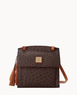 Ostrich Crossbody Black -Online Sale Dooney & Bourke B2171G OTBMPAKR