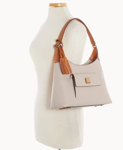 Wexford Leather Small Hobo Oyster 26 Wexford Leather Small Hobo Oyster -Online Sale Dooney & Bourke B2172G JKOYPANA ALT4 1